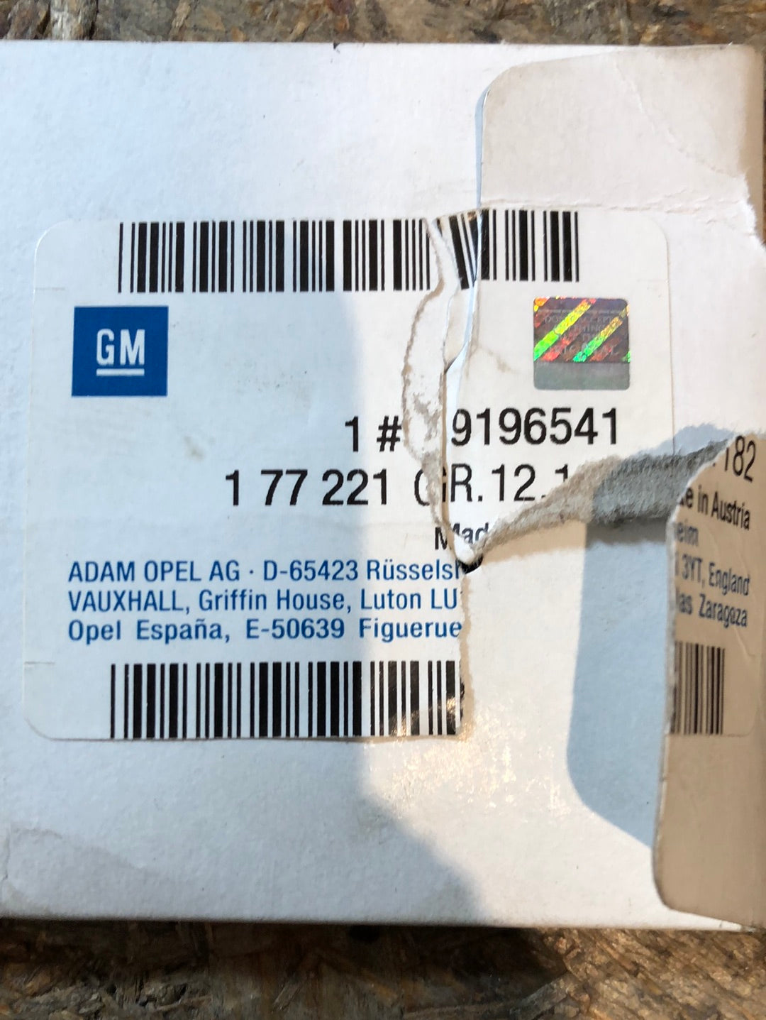 Original GM Opel Vectra B Emblem „Vectra 1.8“ Neu