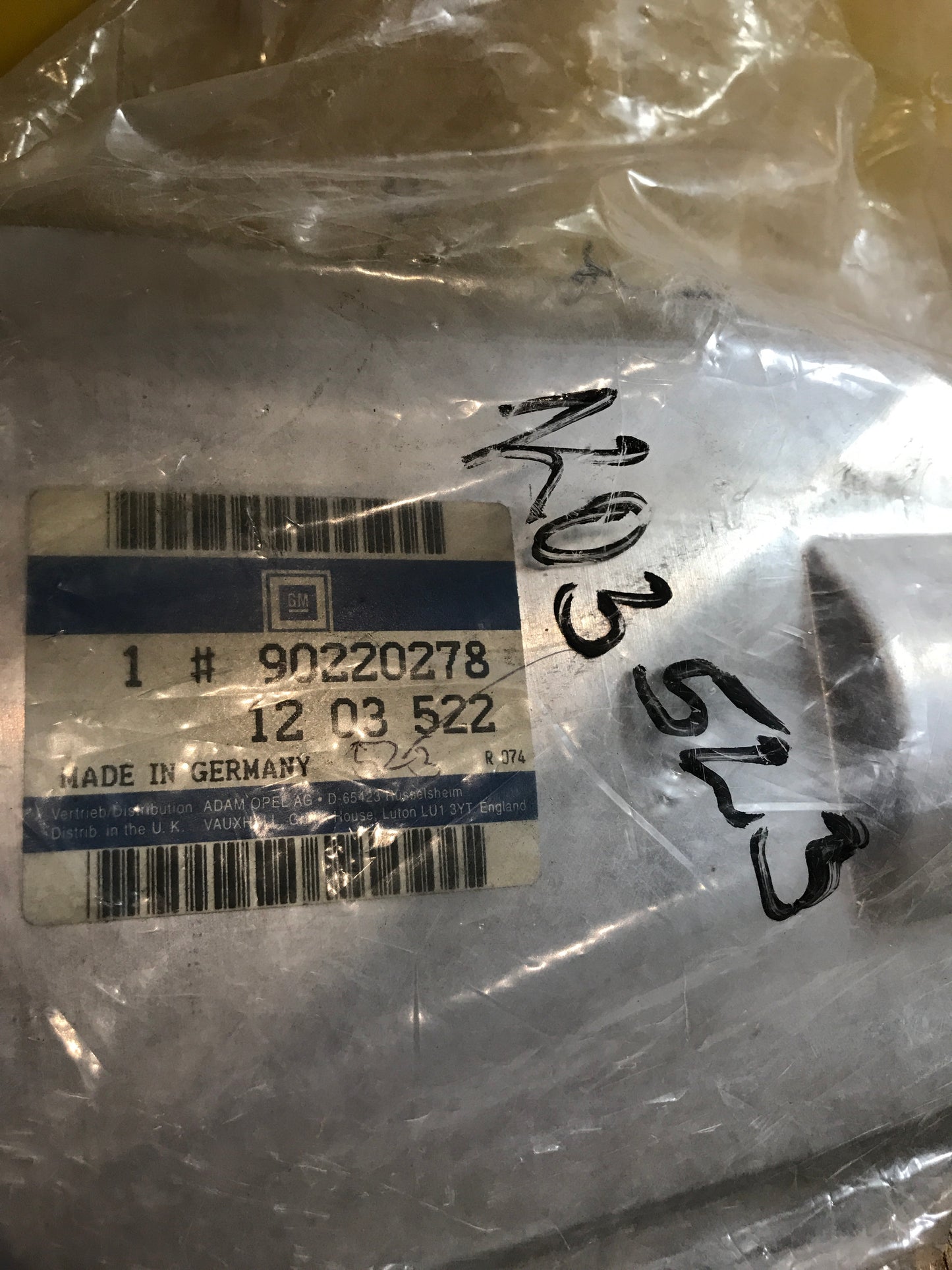 Original Opel Astra F Abschirmblech Anlasser NEU