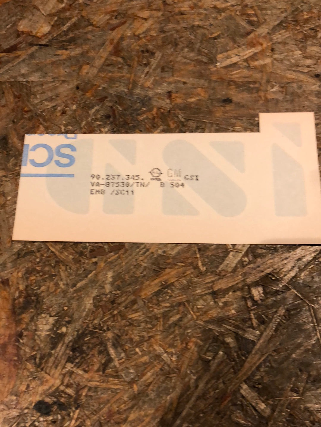 Original GM Opel Manta B Schriftzug „GSi“ Neu