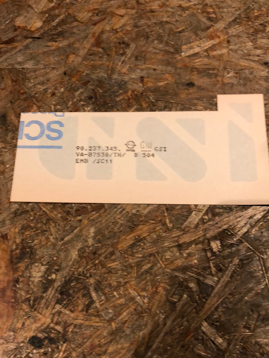 Original GM Opel Manta B Schriftzug „GSi“ Neu