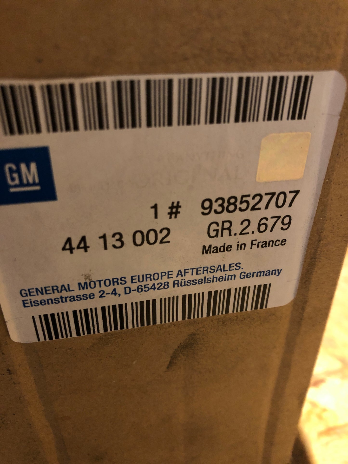 Original Opel Vivaro A Kombi Kastenwagen Heckleuchte Neu
