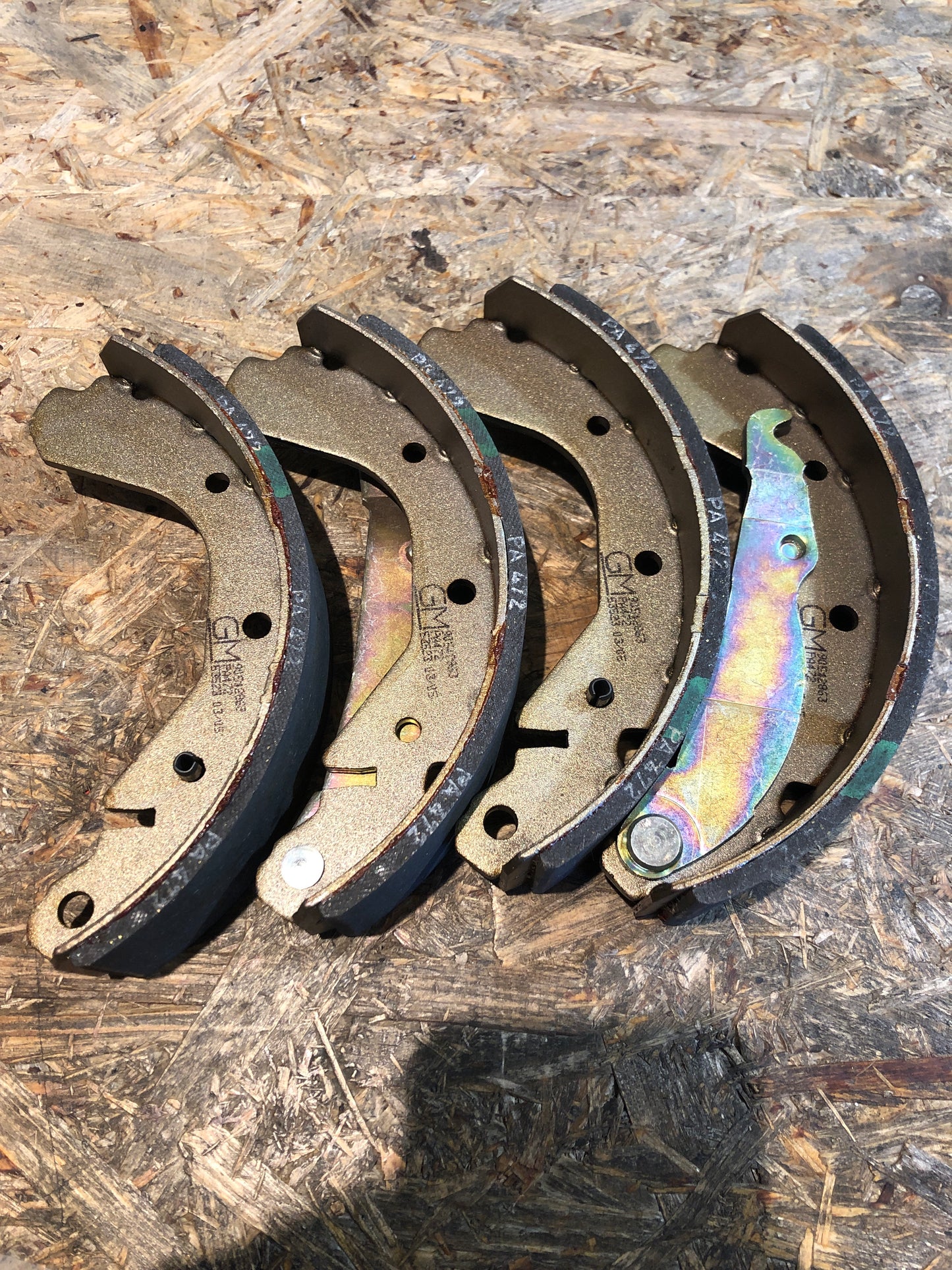 Original GM Opel Astra G Bremsbacken hinten Neu