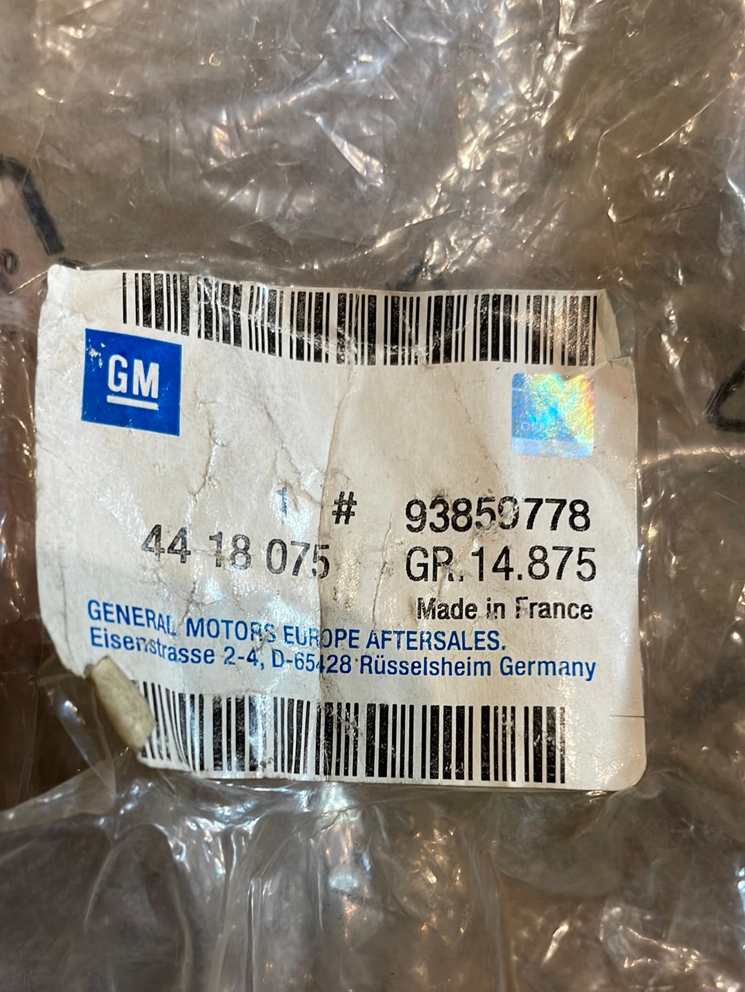 Original GM Opel Vivaro Sicherheitsgurt Vordersitz Neu