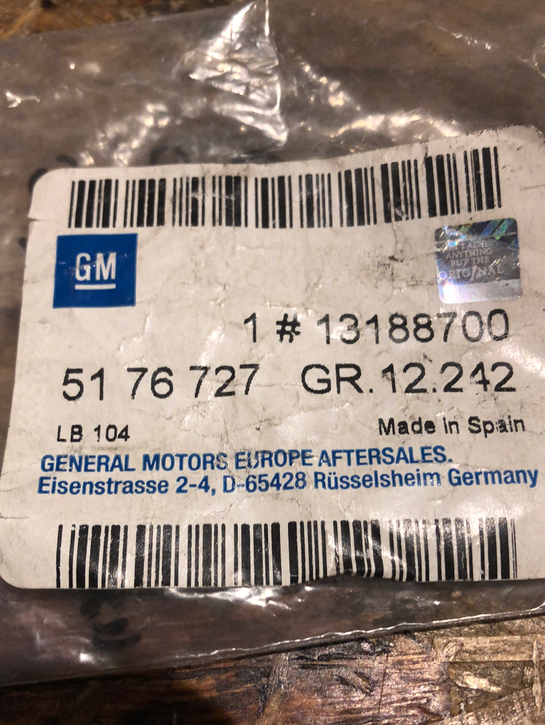 Original Opel Astra H Zafira B Satz Schrauben Griff Heckklappe Neu