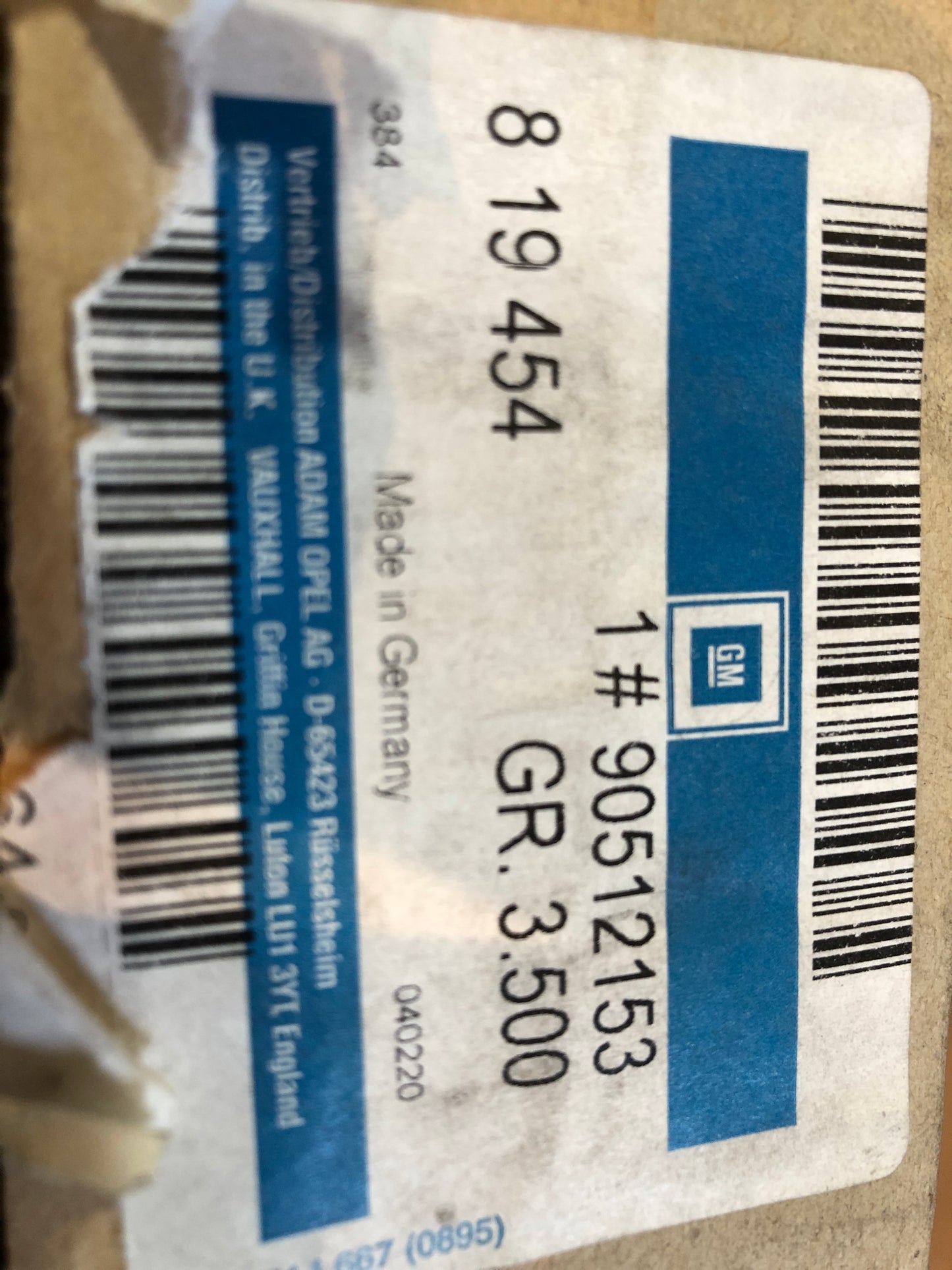 Original GM Opel Astra F Unterdruckdose Neu