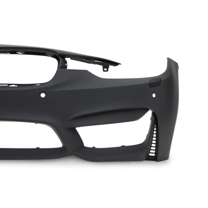 Frontstoßstange Stossstange im Sport-Design mit PDC-Bohrungen und SRA passend für BMW 3er BMW F30 LCI, 05/2015-2018