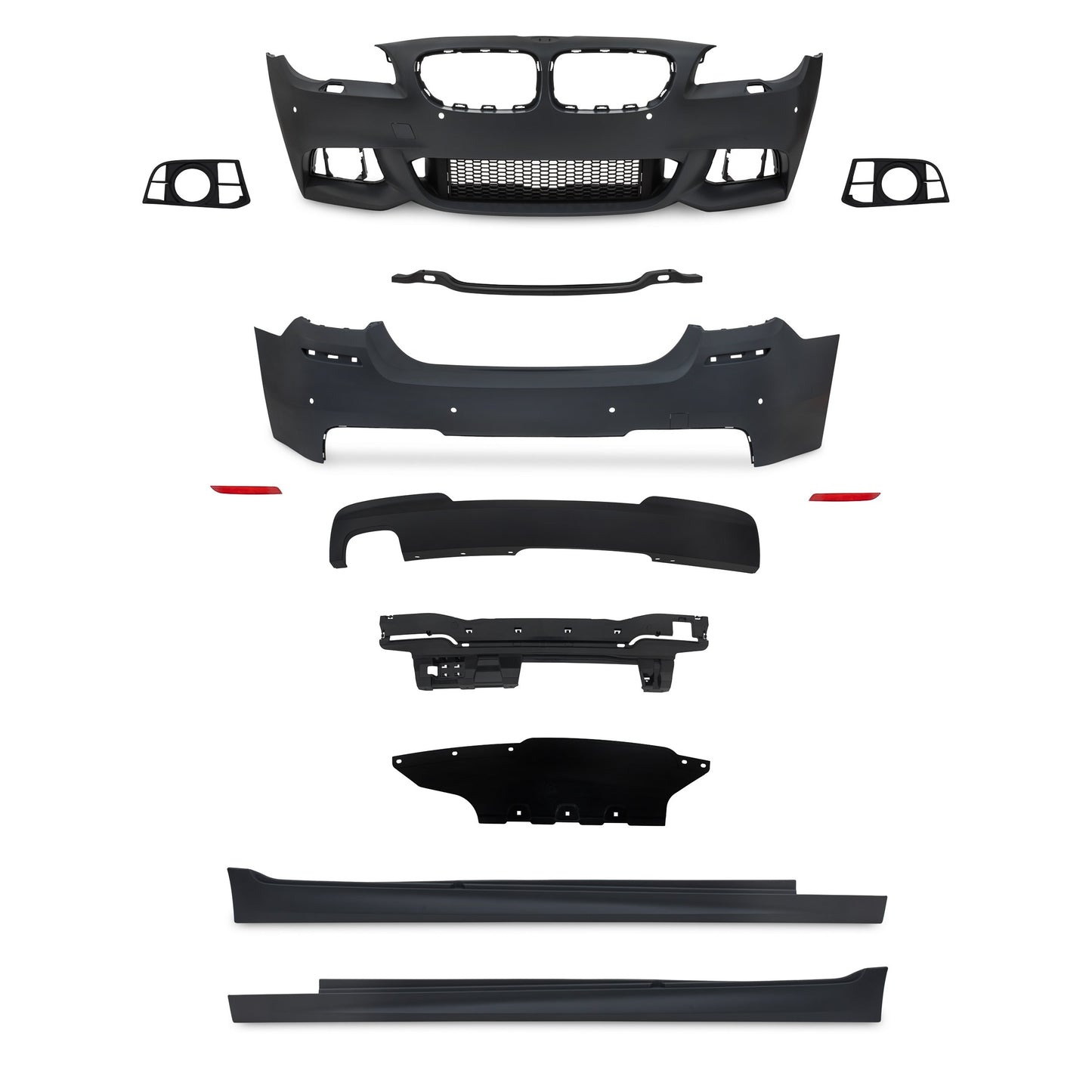 Stoßstangen Kit im Sport-Design inkl. Seitenschweller mit PDC-Bohrungen passend für BMW 5er F10 LCi Bj. 2013-2017