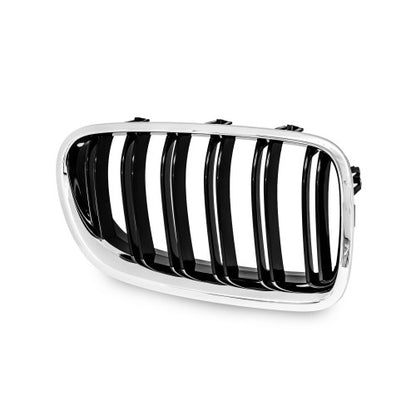 Kühlergrill Doppelrippe chrome / schwarz