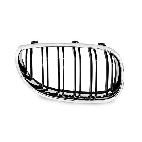 Kühlergrill Doppelrippe chrome / schwarz