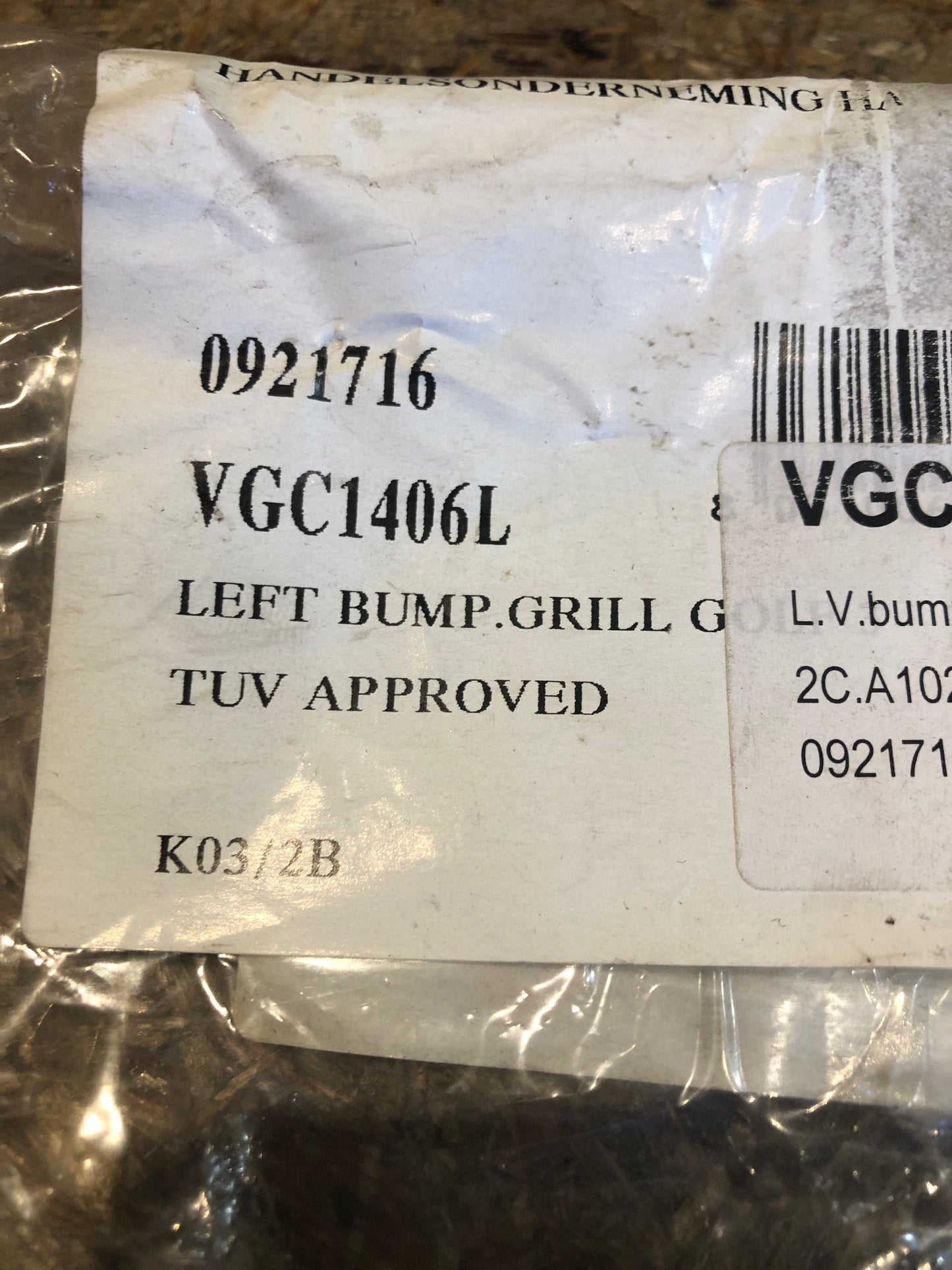 VW Golf 3 Stoßstangengitter Neu