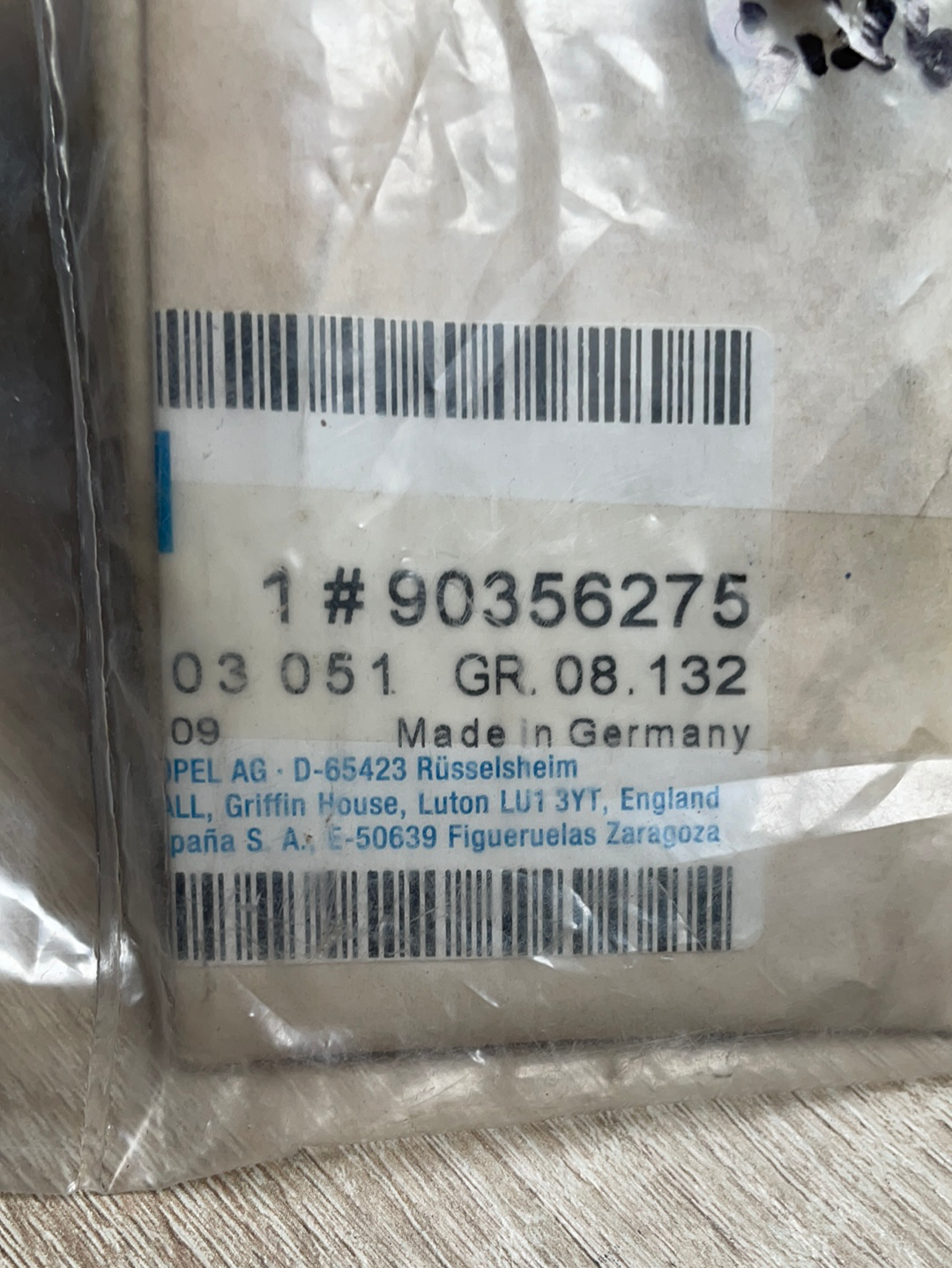 Original GM Opel Vectra Zierleiste Kotflügel vorne links silber schwarz Neu