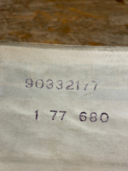 Original GM Opel Kadett E Schriftzug Karosserie „Turbo Intercooler“ rot/Silber Neu