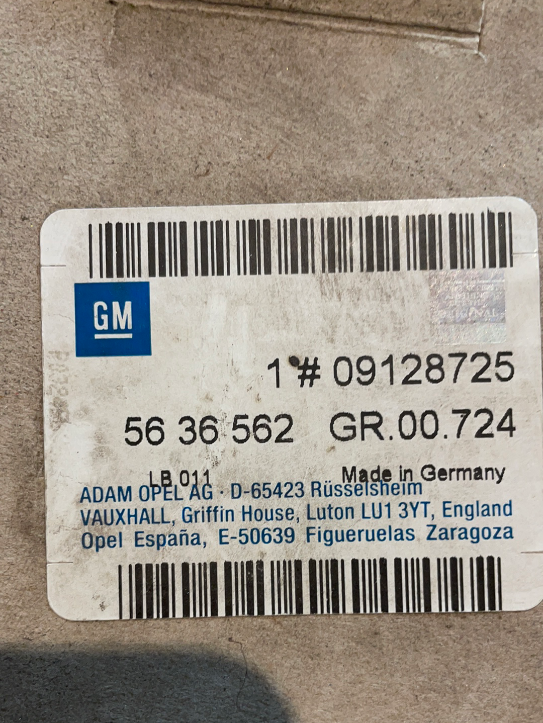 Original GM Opel Astra F Vectra A Zahnriemen Neu