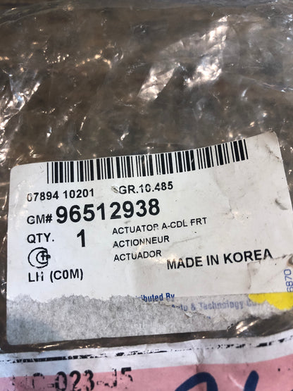 Original GM Chevrolet Matiz Türschloss vorne links Neu