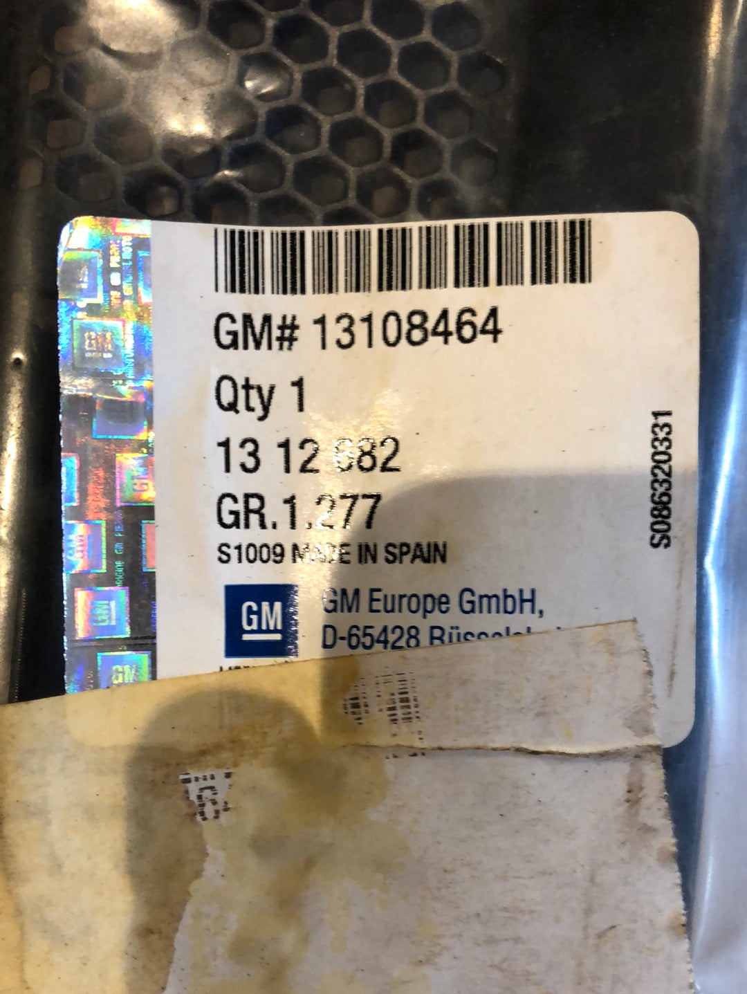 Original GM Opel Astra H Abdeckung Kühlergrill Neu