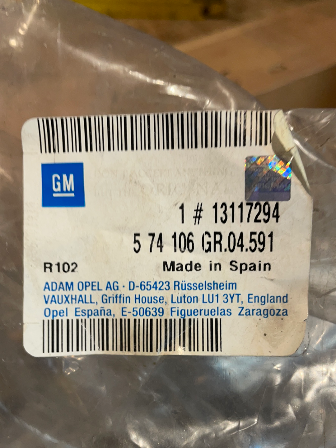 Original GM Opel Astra G Handbremse Neu