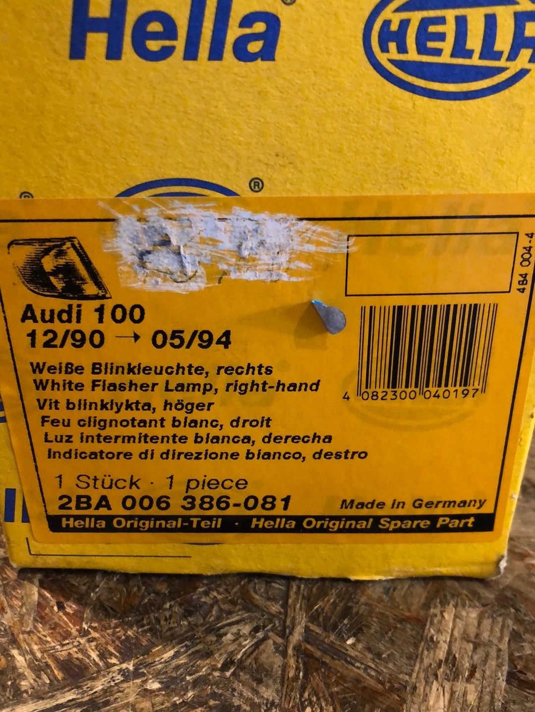 Original Hella Audi 100 Bj. 90-94 Blinkleuchte rechts Neu