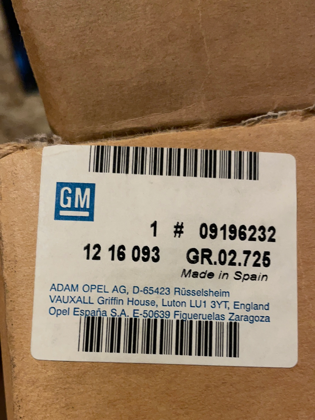 Original GM Valeo Scheinwerfer H7 rechts Neu