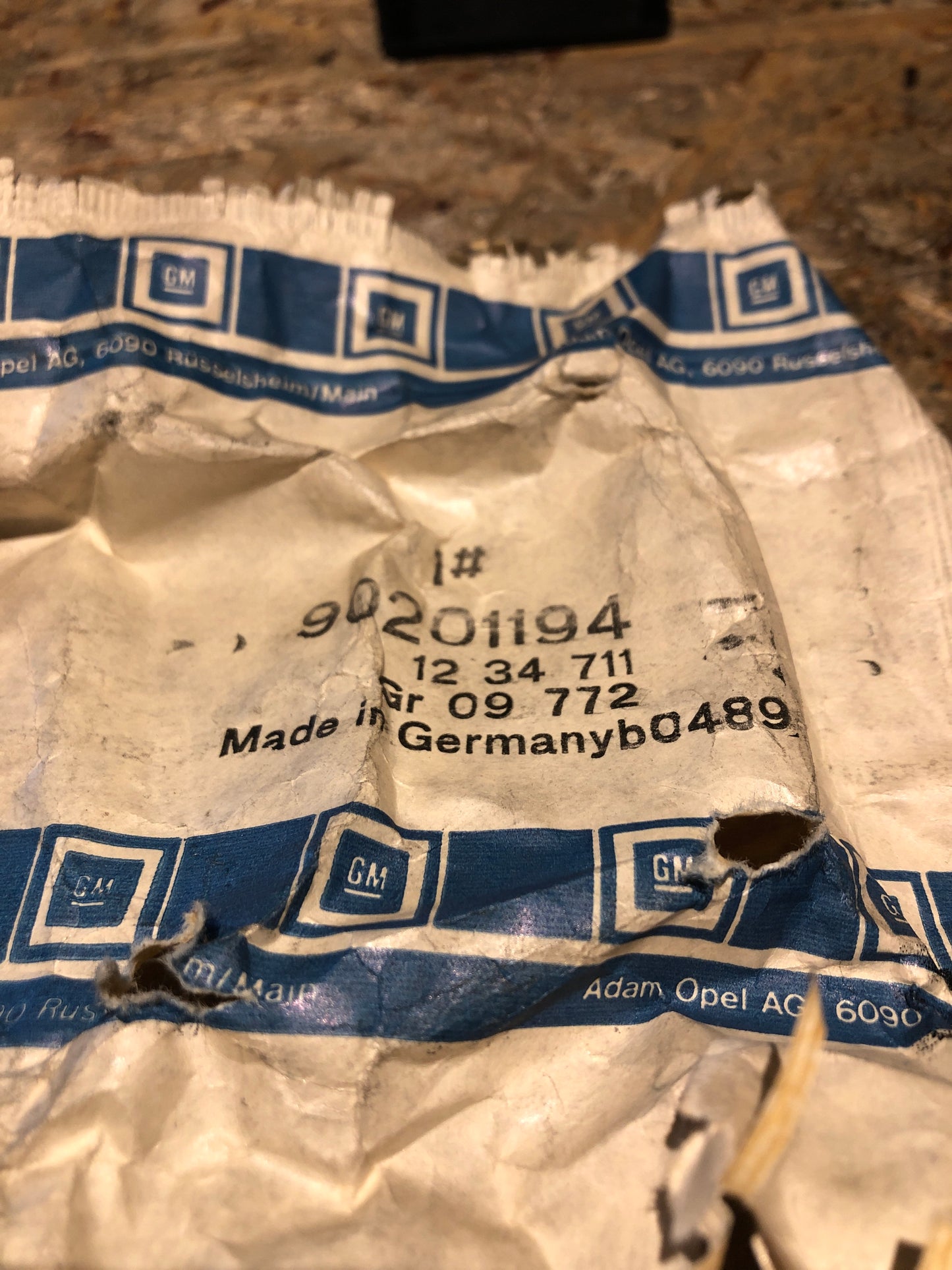 Original Opel Kadett E Blinddeckel Zeituhr Neu