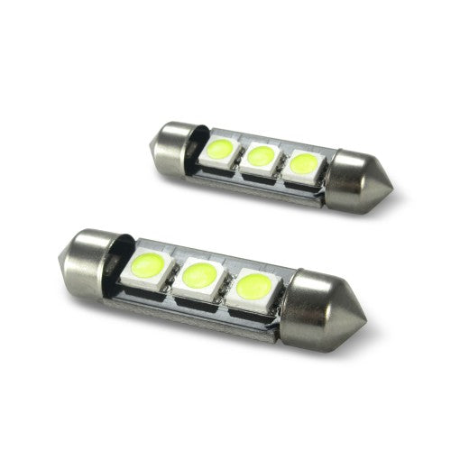 LED Soffitte weiß, Canbus Kompatibel, 3 SMD, 39 mm, DC12V, 2 Stück (Im Bereich der StVZO nicht zugelassen - Export)