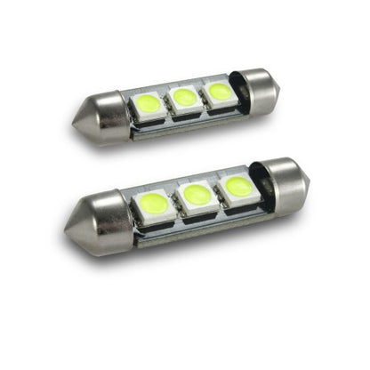 LED Soffitte weiß, Canbus Kompatibel, 3 SMD, 39 mm, DC12V, 2 Stück (Im Bereich der StVZO nicht zugelassen - Export)