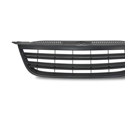 Kühlergrill ohne Emblem, schwarz mit Doppelrippen passend für VW Tiguan Baujahr 2007 - 2011