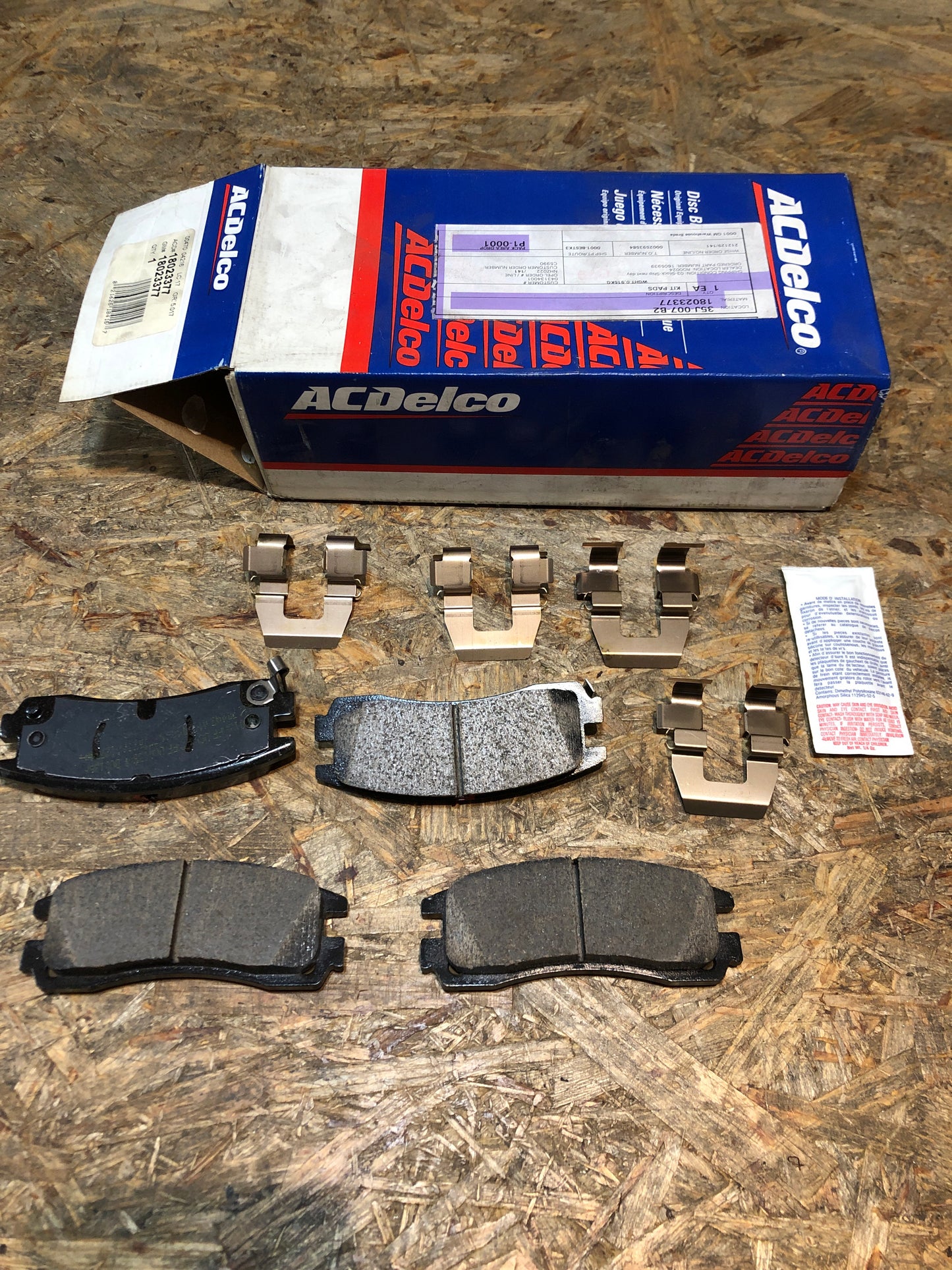 ACDelco Opel Sintra Bremsbelagsatz Neu