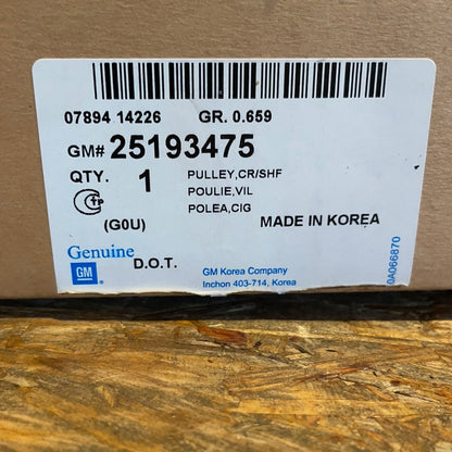 Original GM Chevrolet Aveo 1,6L Daewoo Nubira 1,6L Riemenscheibe Kurbelwelle Neu
