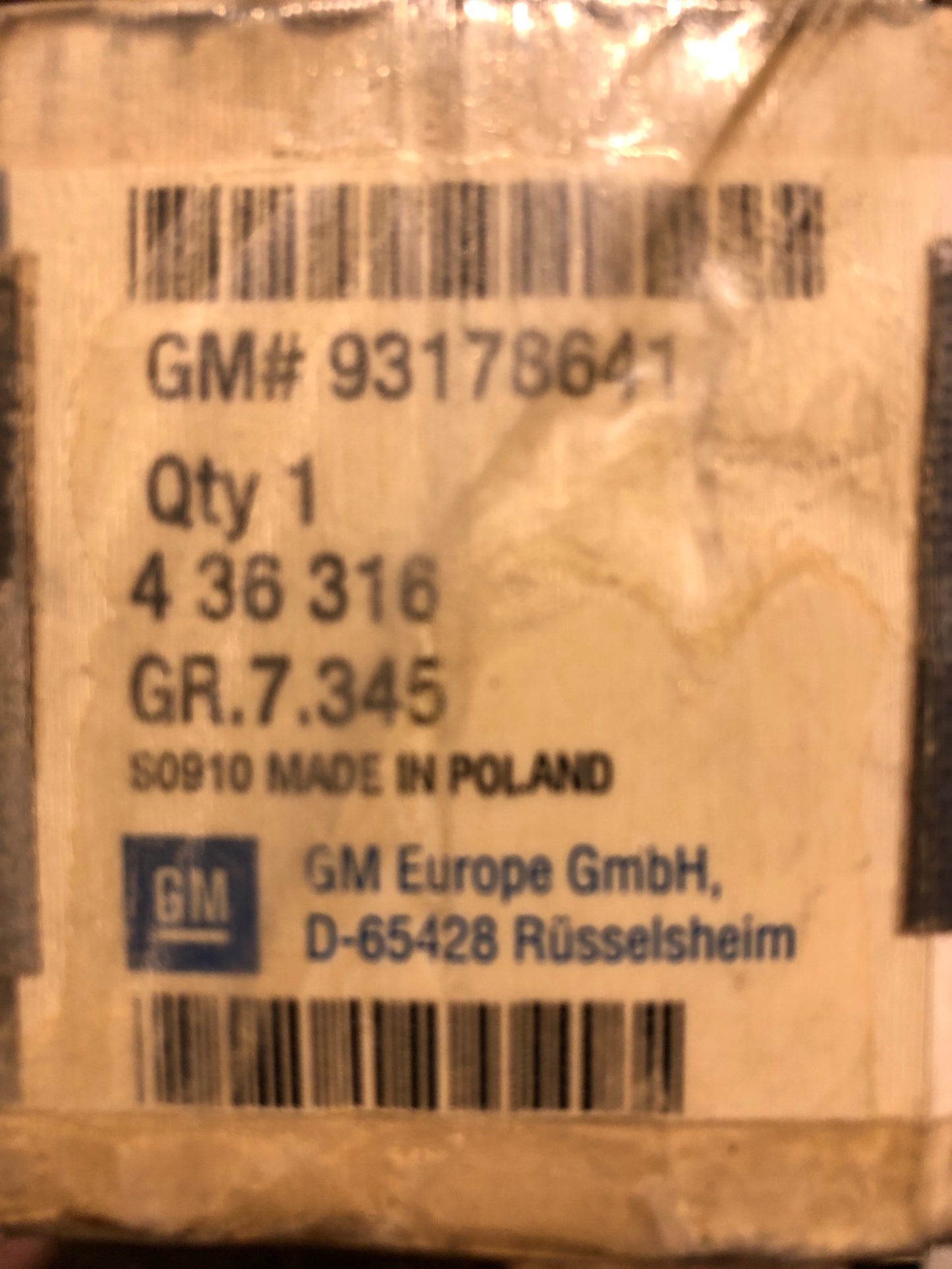 Original Opel Astra H 1.7 CDTI Stoßdämpfer rechts hinten Neu