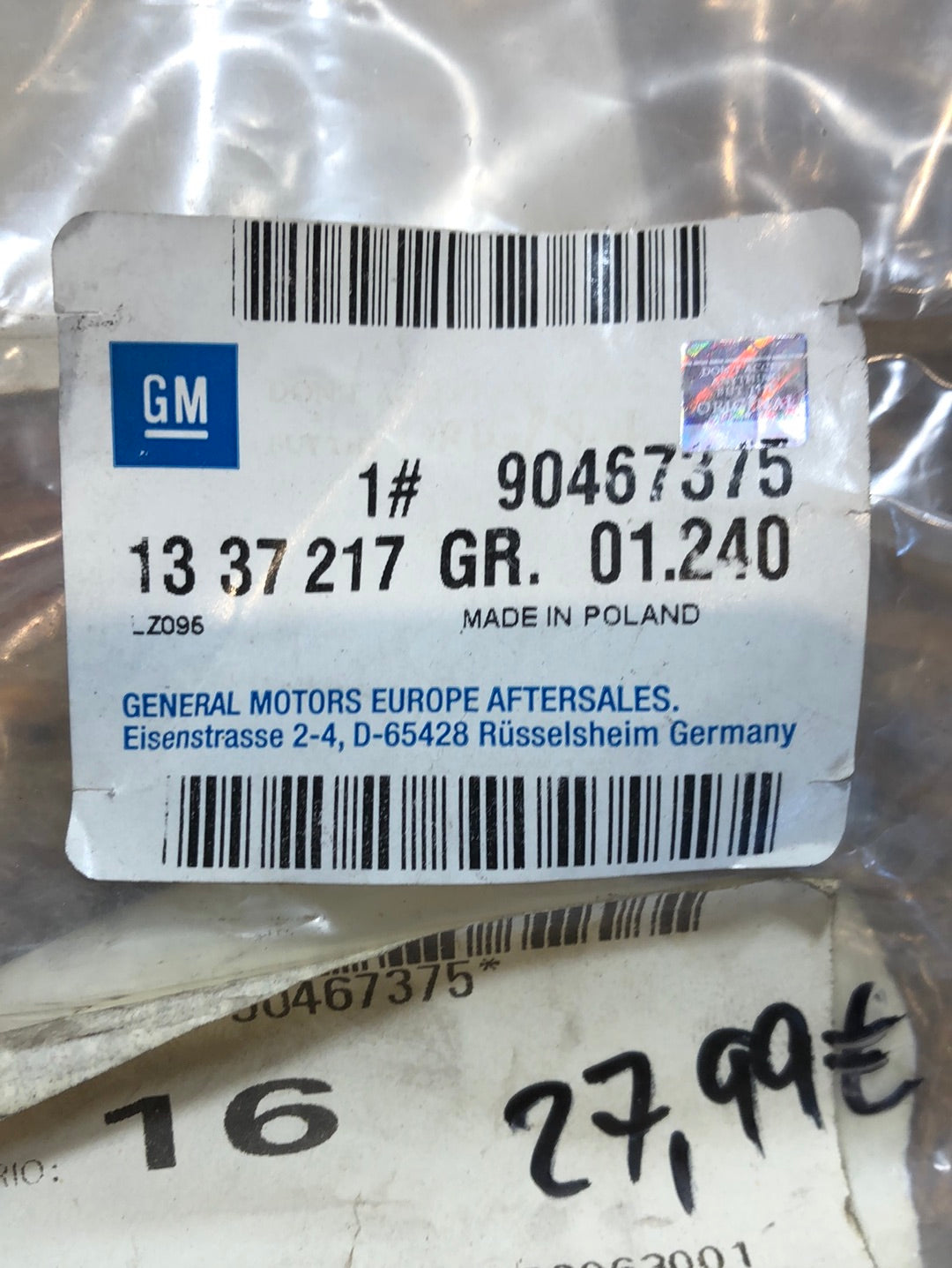 Original GM Opel Corsa B Tigra A Schlauch Ausgleichsbehälter an Thermostatgehäuse Neu