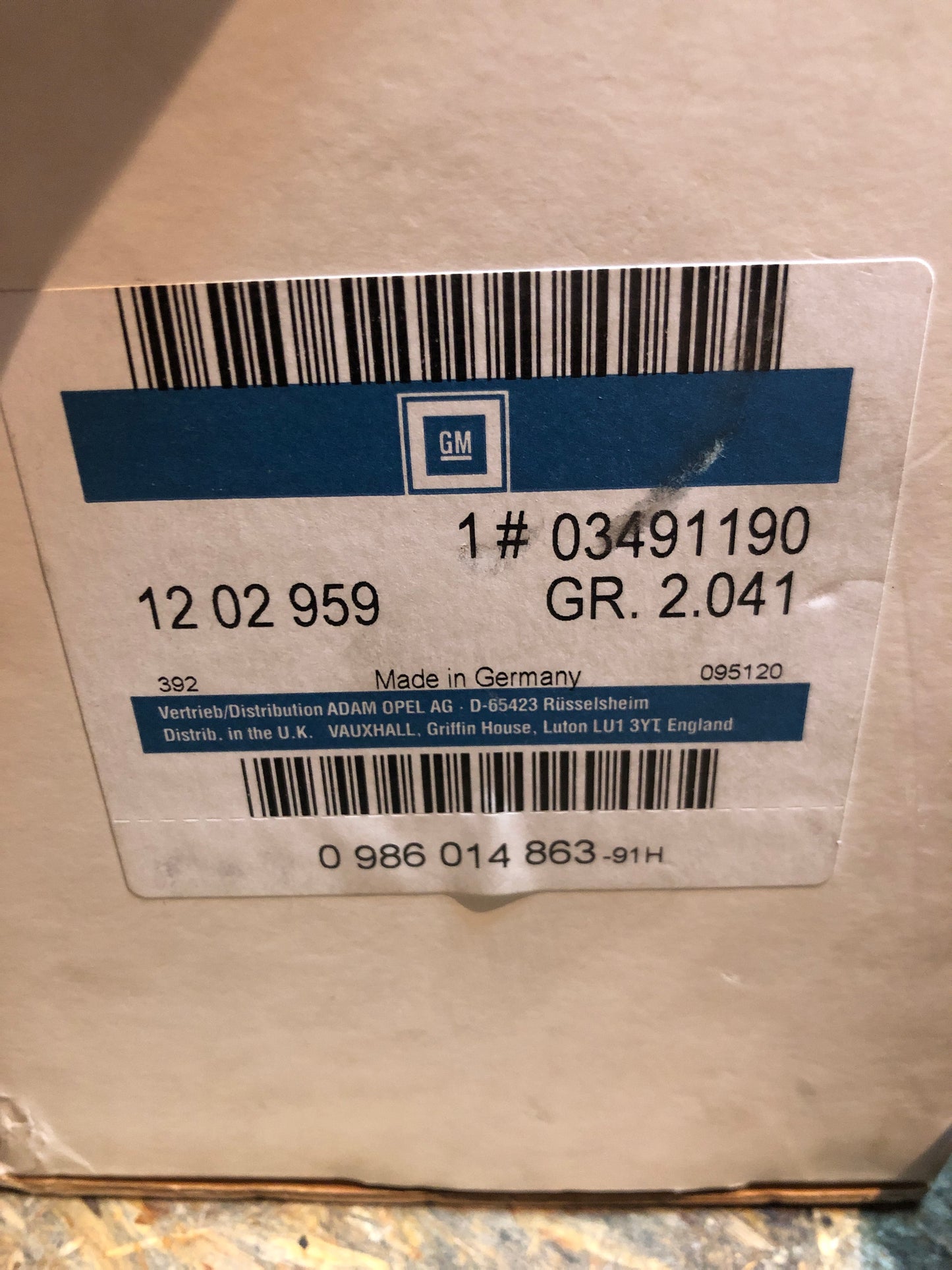 Original GM Opel Rekord Manta Anlasser Neu