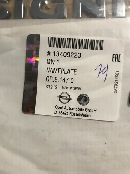 Original Insignia Schriftzug Hecklappe Chrom NEU