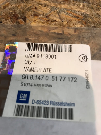 Original Zafira Schriftzug NeU