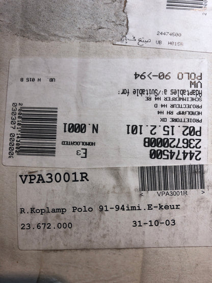 VW Polo Scheinwerfer rechts Neu