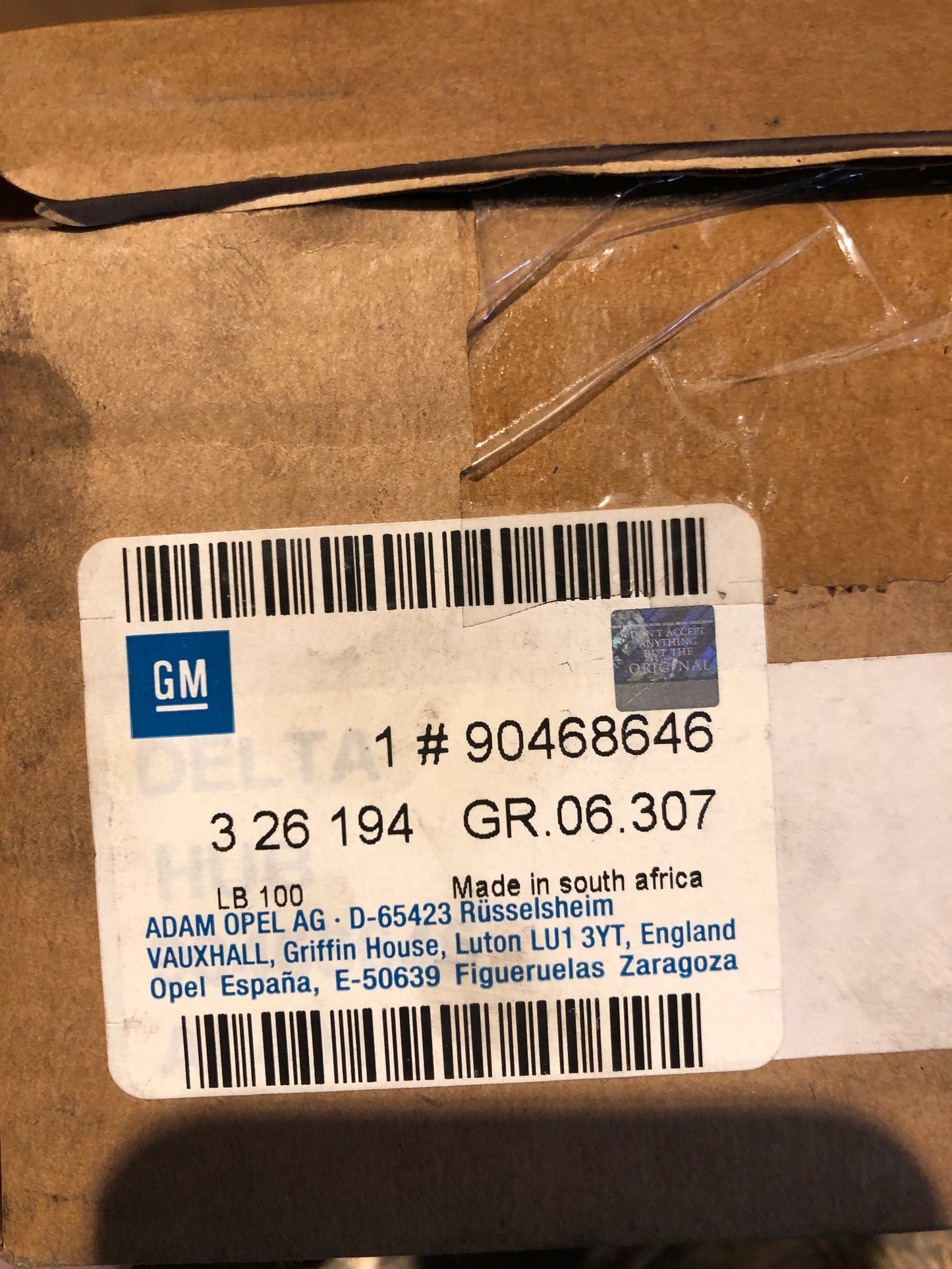 Original Astra G Vectra B Radnabe