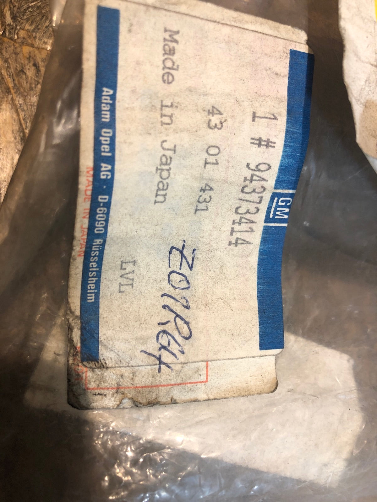 Original Vauxhall Bravia Platte Digitaluhr Neu