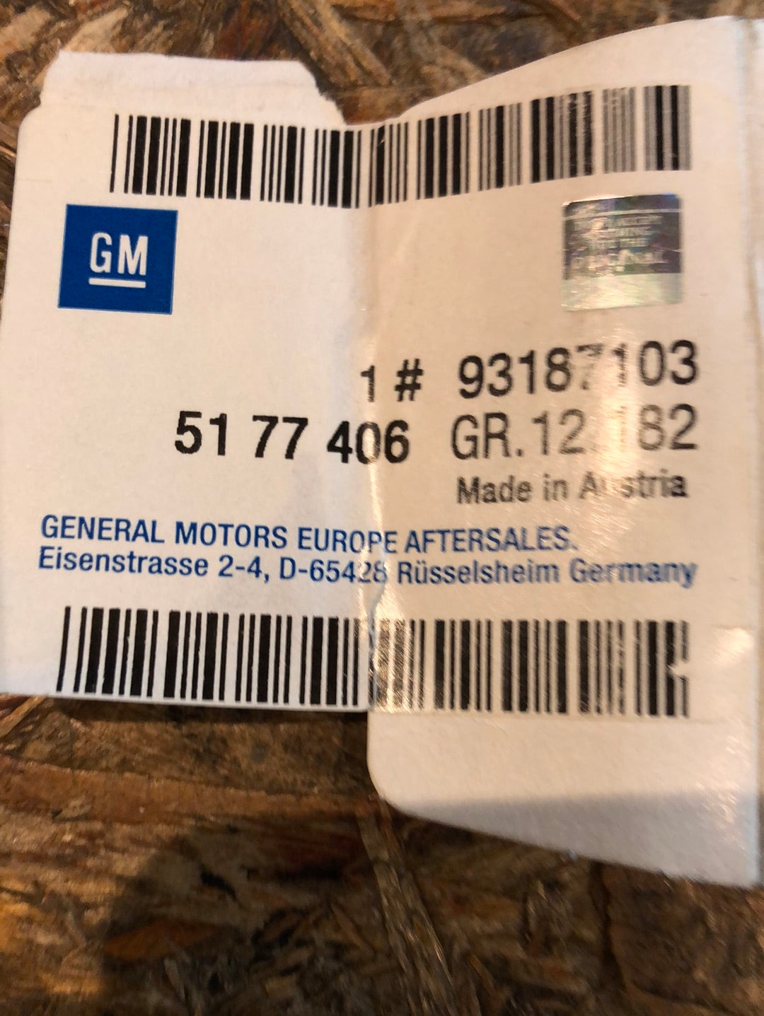Original GM Opel Vectra C 1.8 Emblem hinten Neu