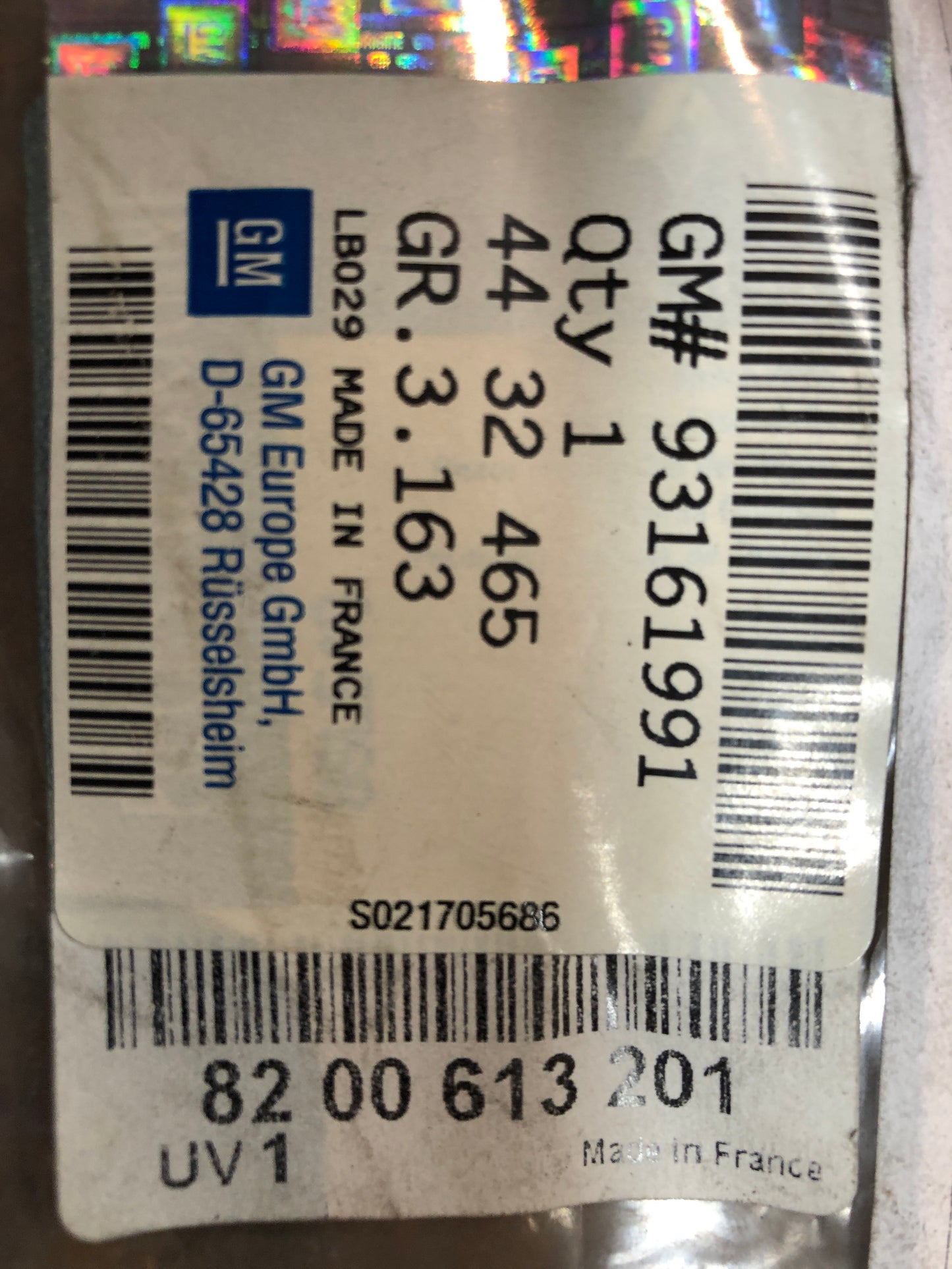 Original GM Opel Vivaro A Einspritzleitung Neu