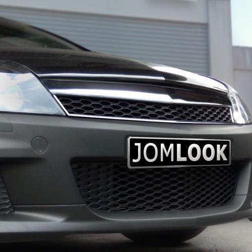 Kühlergrill JOM, Sport Look, Chrom / schwarz passend für Opel Astra H 3 Türer Bj. 05-07