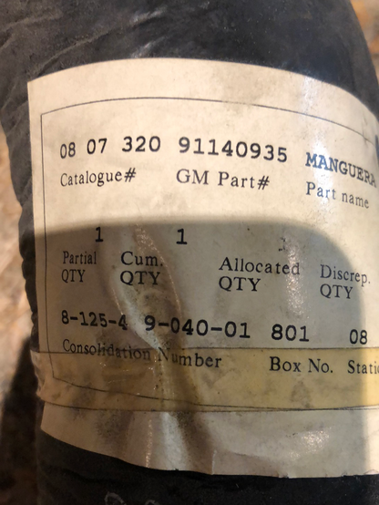 Original GM Opel Frontera A Schlauch Luftreiniger Neu