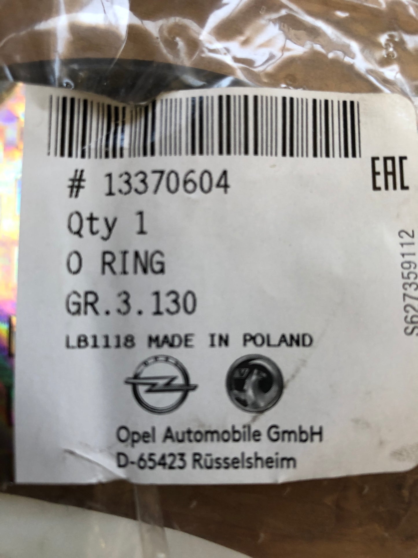 Original GM Opel Insignia O-Ring Pumpe AdBlue Behälter Neu