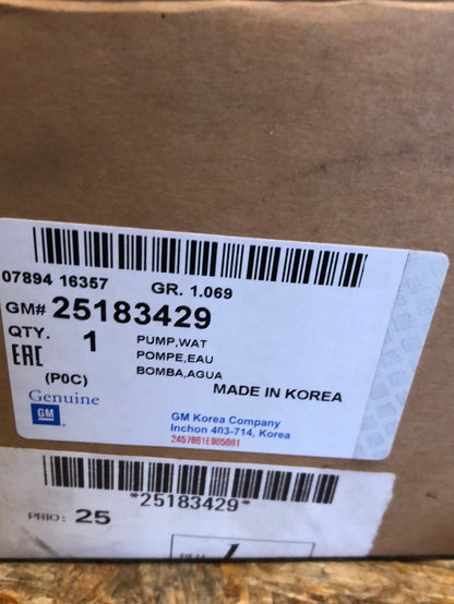 Original GM Opel Antara Chevrolet Captiva 2.0D Wasserpumpe Neu