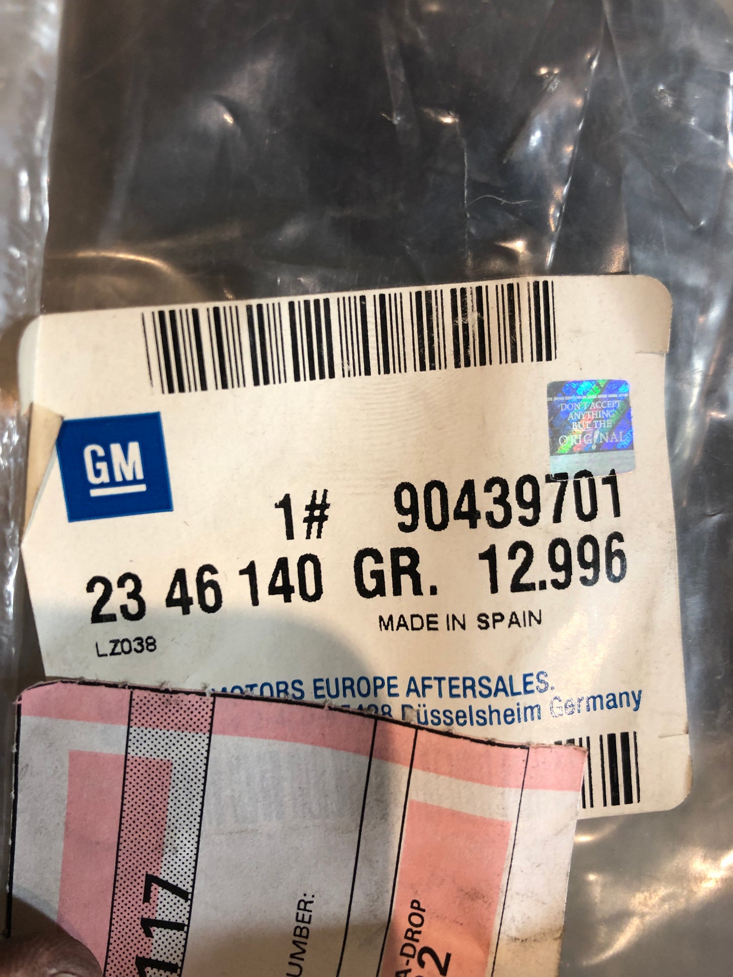 Original GM Opel Corsa B Ladekante Kofferraum Neu
