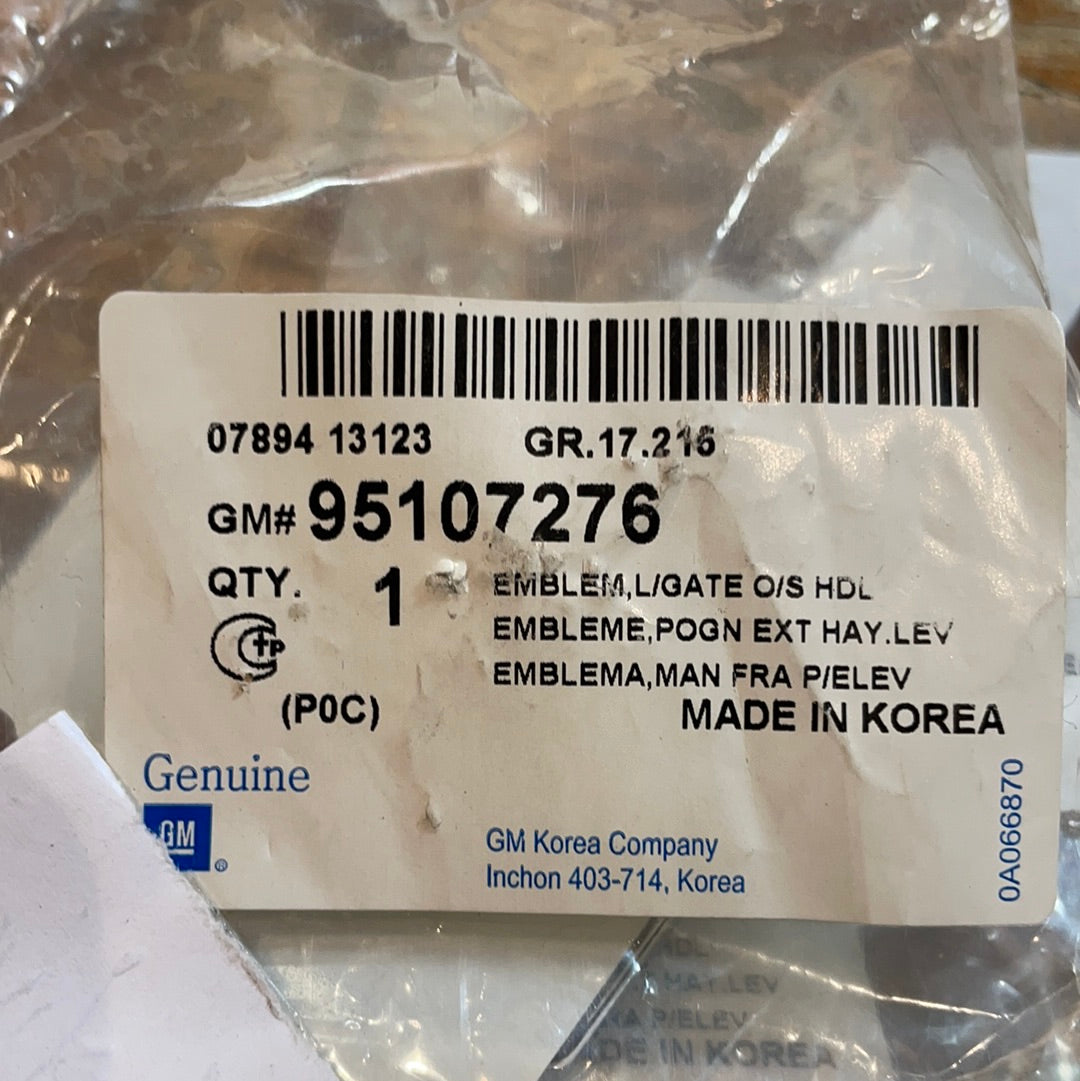Original GM Chevrolet Captiva Emblem hinten Neu