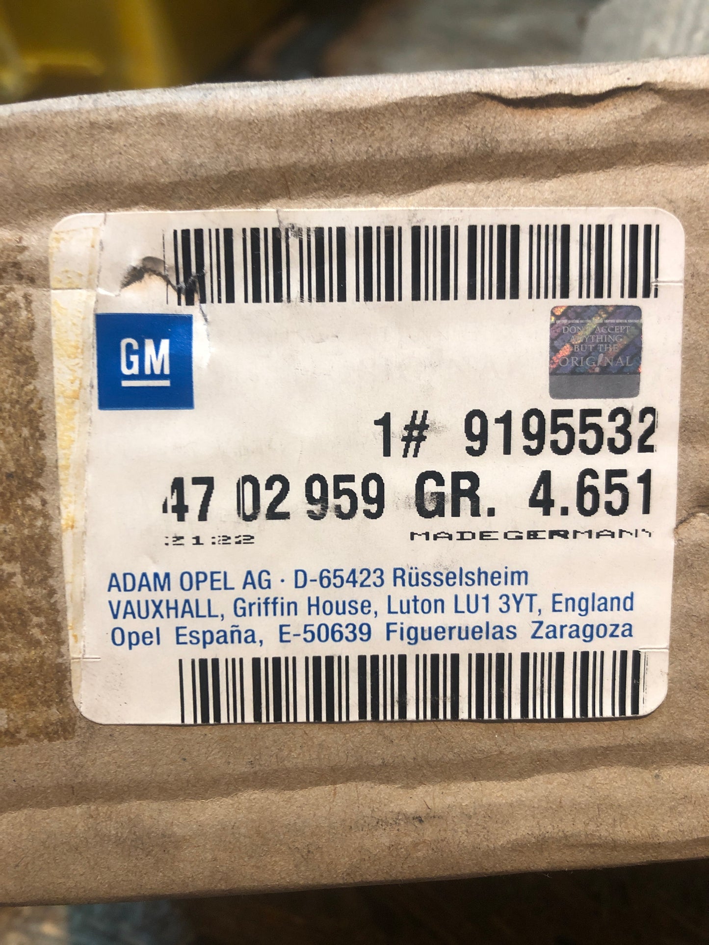 Original GM Behälter Bremsflüssigkeit Opel Agila A Neu