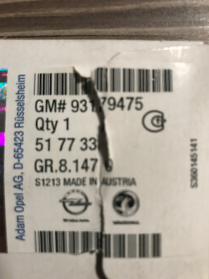 Original 1,7 CDTI Schriftzug hinten NEU