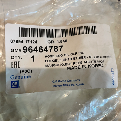 Original GM Opel Antara Schlauch Ölkühler Neu