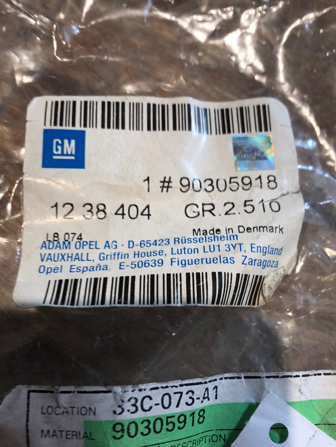 Original GM Opel Kadett E Warnkontakt Bremsbelagverschleiß Vorderachse Neu