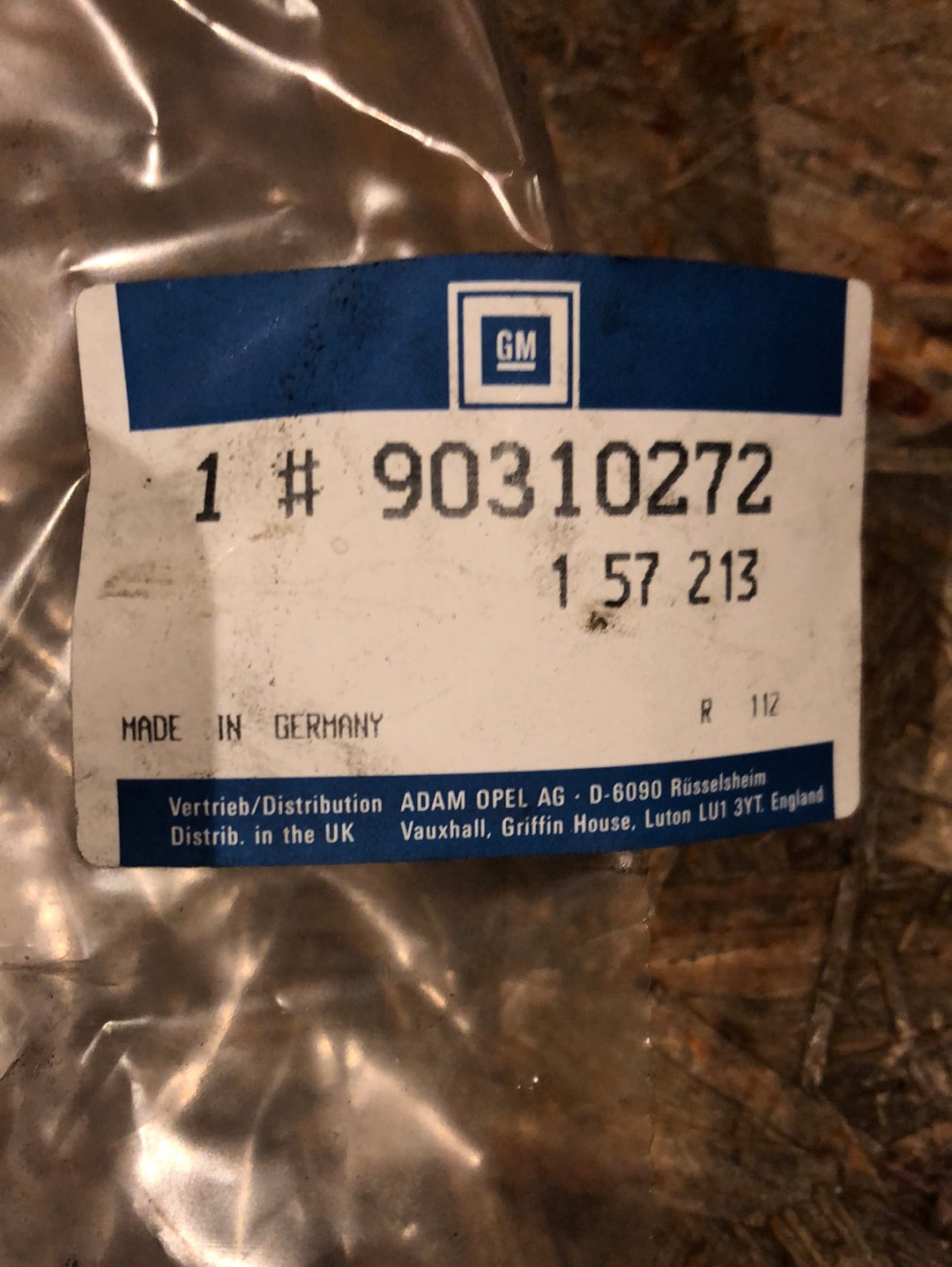 Original GM Opel Vectra A 2000 GSI Turbo Gummiabdichtung Vordertüre grau Neu