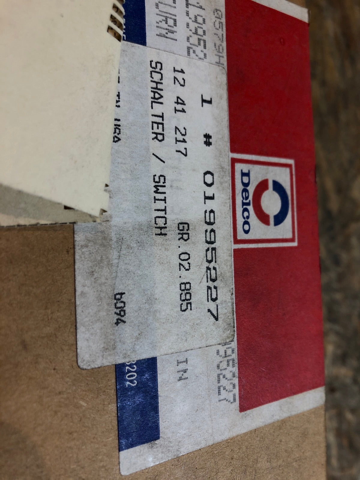Original ACDelco Lenkstockschalter Rekord E Neu